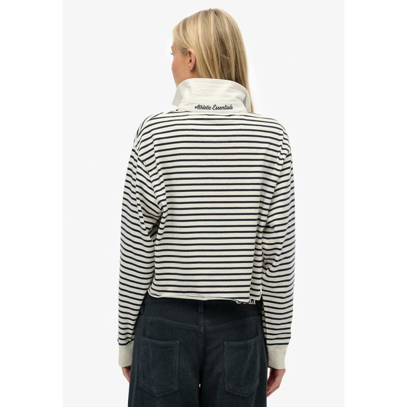Superdry Ath Ess Cropped Stripe Rugby image number 1